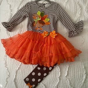 Toddler Turkey Dress Set
